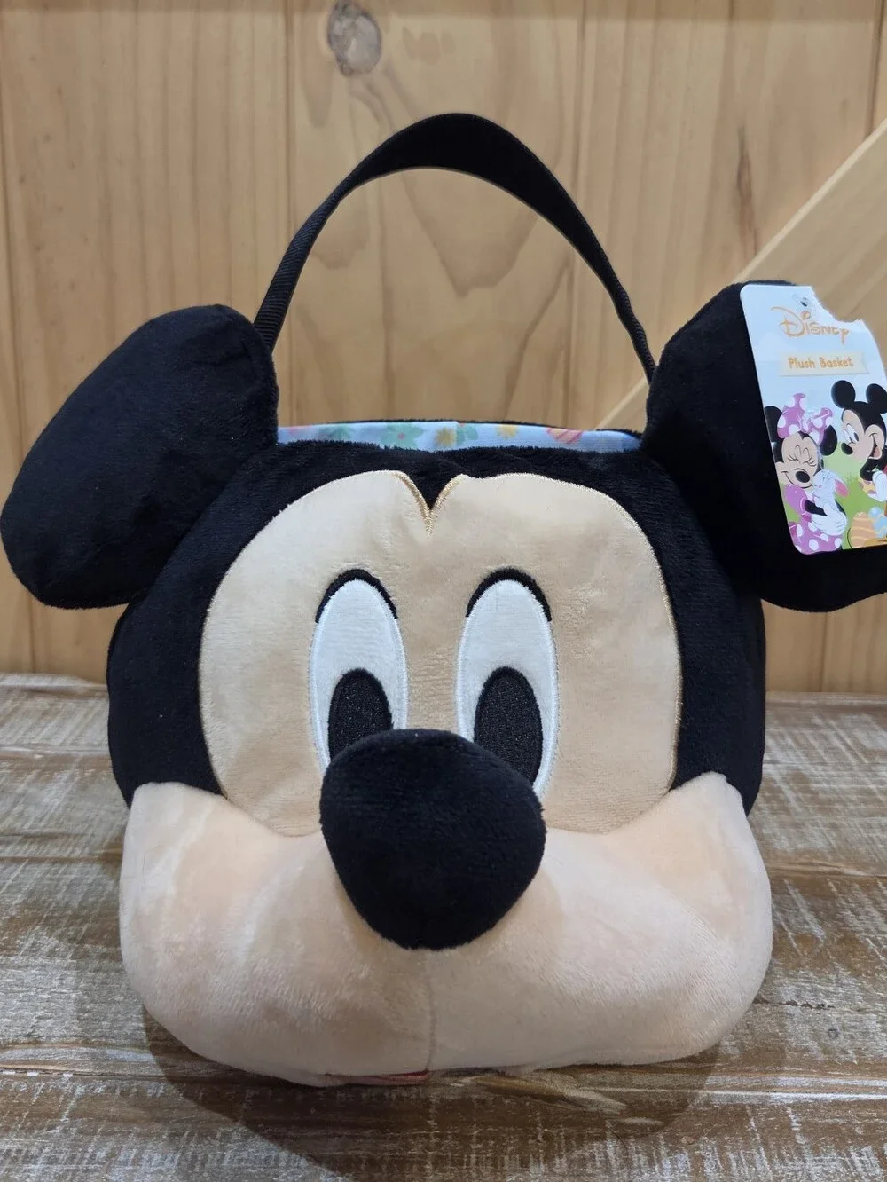 NWT | Disney × Ruz Mickey Mouse Plush Easter Candy Bucket Pail
